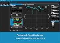 AVHzY USB Tester Meter USB Last Digital Multimeter Spannungsprüfer DC 6A 26V für die Messung Lade-und Ladegeschwindigkeit in Kabel, Batterien, Energien Banken, etc. Shell von Metel (CT3A) – Ansicht 8