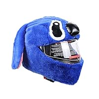 Copricasco Per Moto In Peluche - Design Divertente Per Uomini E Donne, Taglia Unica (Nero) - Foto 4