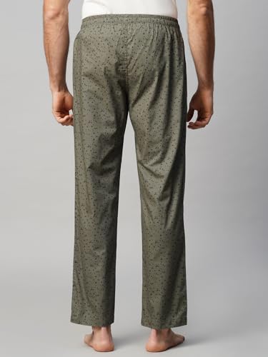 Image of Urban Scottish Men's Blue Checks Woven Cotton Pyjama with Side Pockets