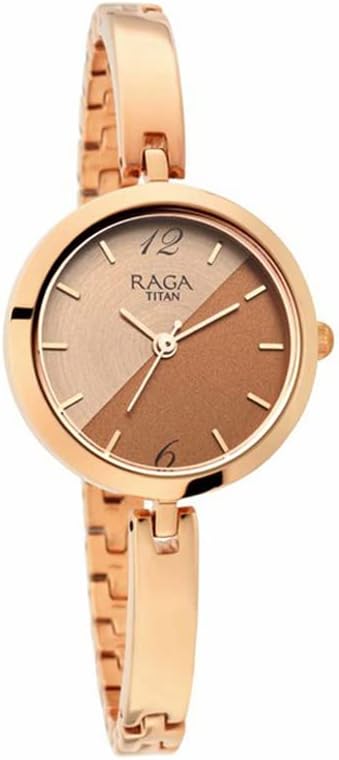 Titan Raga Viva Rose Gold Dial Analog Watch for Women