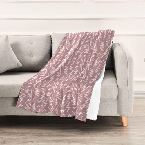 Couverture éclair blush de qualité supérieure pour grand canapé