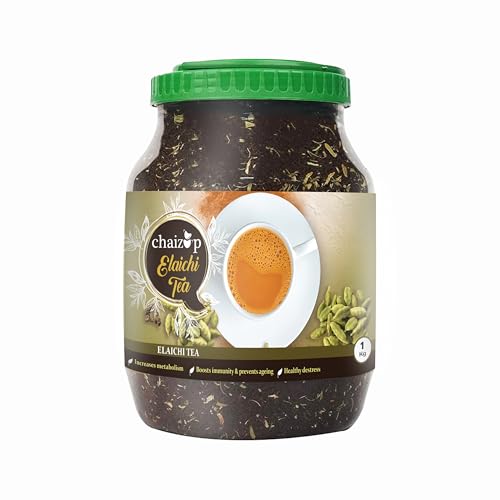 Image of Chaizup Premium CTC Elaichi Tea | Strong & Aromatic Loose Leaf Cardamom Chai | 1kg Pack | Boosts Immunity | Supports Metabolism | Relieves Stress | 100% Natural