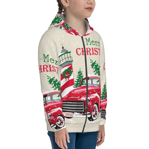 Merry Christmas 1 Kid Hoodies Boys Zip Up Sweatshirts Girls Pullover with Pocket4