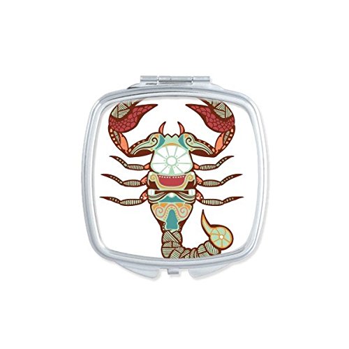 Miroir de poche carré pratique pour les retouches maquillage nomades