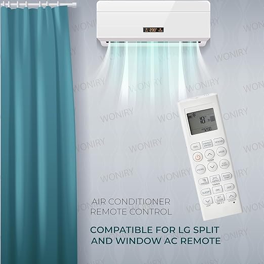 Image of KUWAI Air Conditioner Remote Control Compatible for LG AKB73975614 Split AC Remote
