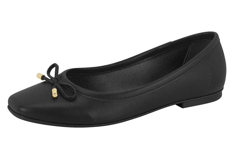 Ballerines à bout carré noir confort tout au long de la journée au bureau