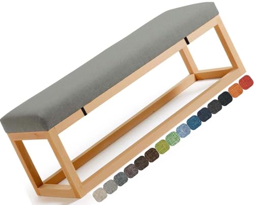 Non-Slip Garden Bench Cushion 100x50x5cm, Outdoor/Indoor Comfort, Perfect for Patio, Swing Seats, Fits 80-180cm Benches, Weather-Resistant, Durable, Soft Support