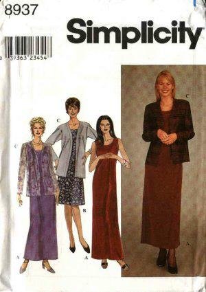 Patron couture robe et veste Simplicity 8934 résout le problème d'ajustement UU