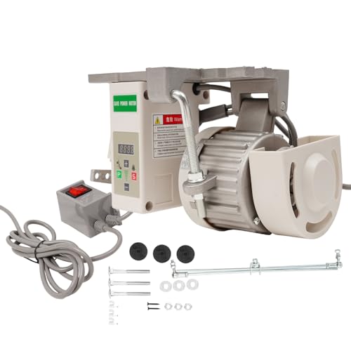 SHZICMY Motor eléctrico para máquina de coser 550 W 220 V, motor de máquina de coser industrial 200 – 6000 rpm, sin escobillas, servo motor industrial, para máquinas de coser industriales, sin