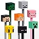 Puckator Minecraft Stifte mit feiner Spitze und Silikonaufsatz, 8-teiliges Set, niedliche, coole, ästhetische, nicht verschmierende Stifte für Schule, Büro, Schreiben, Zeichnen, Journaling – Collage