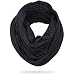 Z&s Stylish Men Cable Soft Knit Infinity Scarf (Dark Gray)