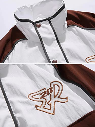 Aelfric Eden Men's Motorcycle Jacket Moto Bomber Lightweight Varsity Jacket Women Vintage Coats2