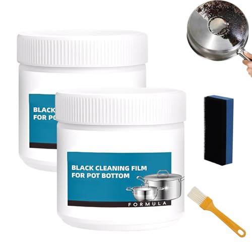 Pasta Potente Per La Rimozione Di Residui Bruciati Per Pentole, Detergente Multiuso Per La Cucina, Per Microonde, Forni E Piani Cottura (2 pz)