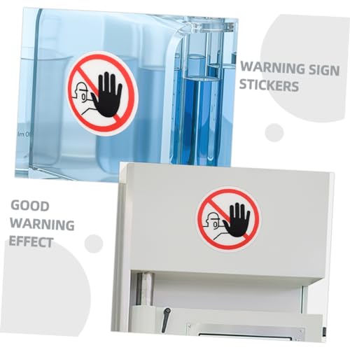 Autocollants avertissement de machine de sécurité PVC | 16 pièces - 5