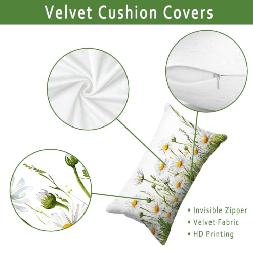 Housse de Coussin Printemps 40x80 Impression Recto Verso avec Fermeture Éclair Invisible - 4