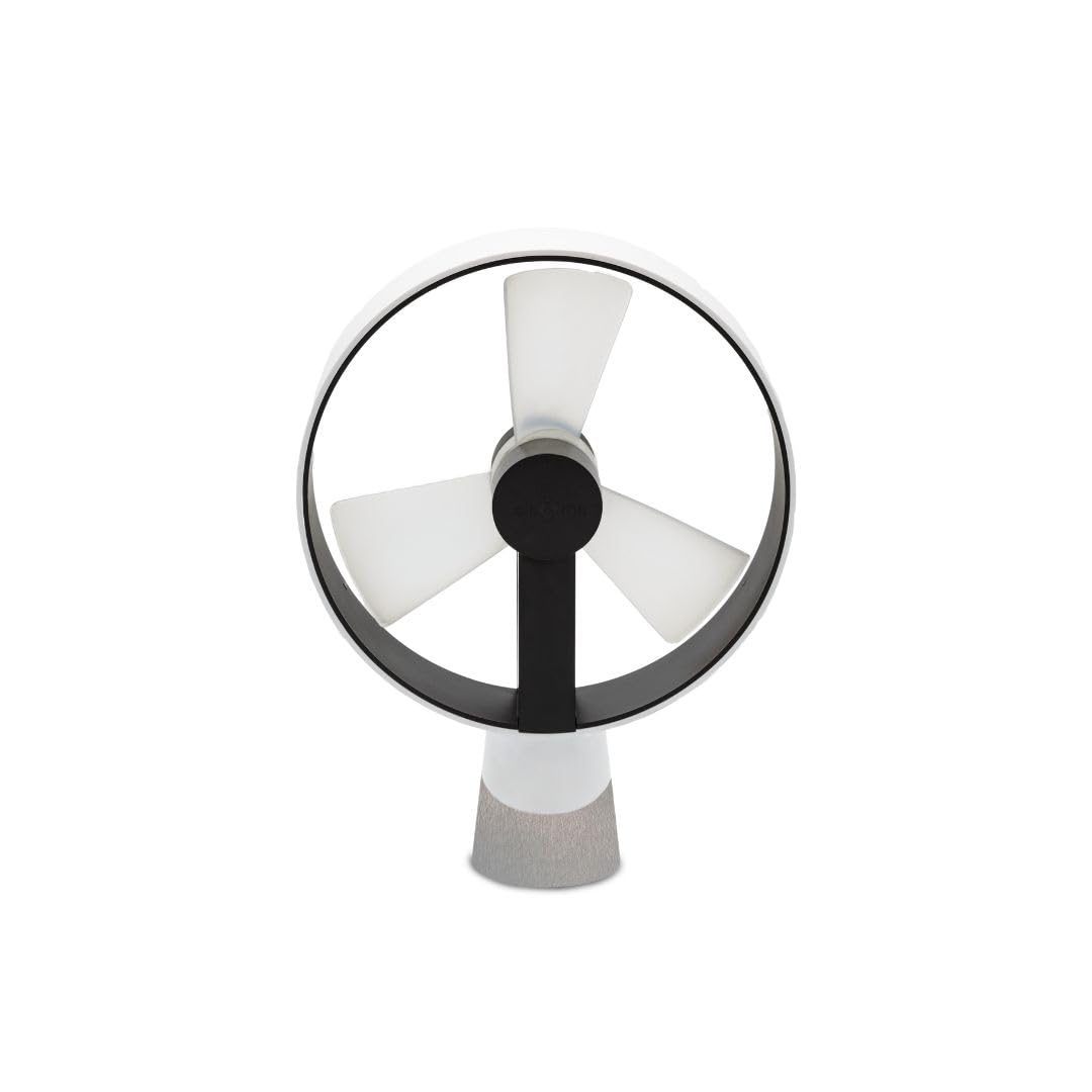 Ventilateur De Table AIRAIN Effet Bois - Ultra Silencieux (25dB), Design Compact Et USB-C