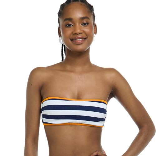 Body Glove Women's Kai Bandeau Bikini Top Swimsuit with Sash-tie Back