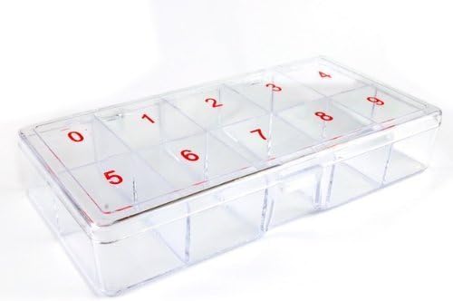 500 PCS False Nail Art Plastic False Nail Tips Storage Box For Nail False