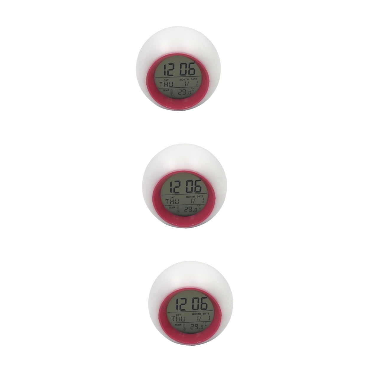 Ciieeo 3piezas Reloj Despertador Infantil Luz Led Colorida y Calendario Lámpara Nocturna Esférica para Niño Niña Función y Sonidos De Sueño Sin Batería Incluida