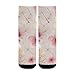 susiyo Whimsical Pink Accent Flower Hiking Socks Boy Girls - Cushioned Crew Socks for Kids Soft, Breathable & Seamless Toe for All-Day Comfort