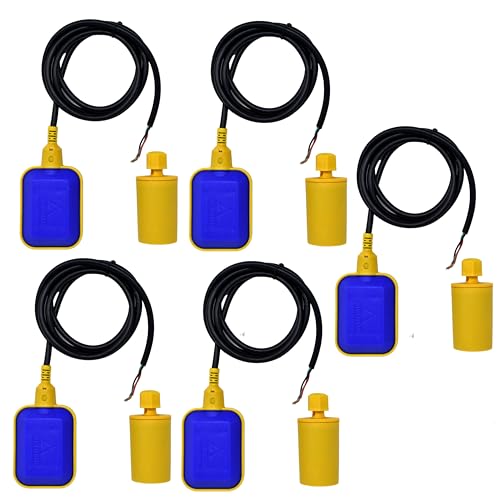 Image of AMPEREUS Float Switch for Water Tank | Automatic Water Level Controller | Fully Automatic Motor On /Off Control | Water Tank Auto Cut On /Off Sensor with 2 Meter Wire (Pack 5)