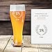 Verre à bière blanche personnalisé 18 ans | Avec gravure | Verre à bière premium avec prénom| Idée cadeau anniversaire pour hommes