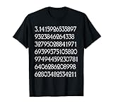 Cool Math Teacher Pi Digits T-Shirt
