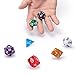 126 Multi-Colored Polyhedral Dice Set for RPG, DND, MTG & More by Yellow Mountain Imports