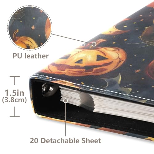 Álbum de fotos adhesivo autodidacta FLildon Scrapbook Halloween con hojas adhesivas 40 páginas 11.8 x 11.2 pulgadas miniatura 4