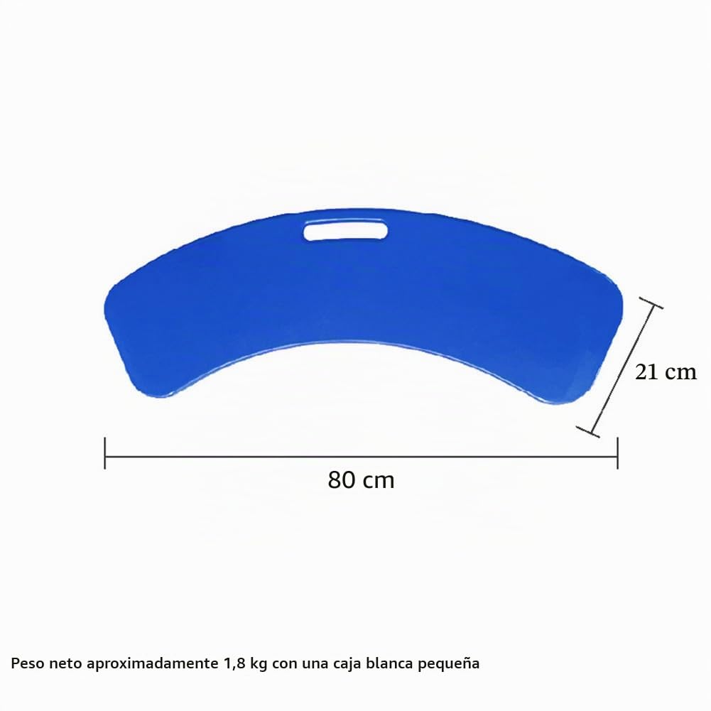 Tabla de transferencia para pacientes o Handica de silla de ruedas a la cama, con asas de hasta 150 kg, 80 x 21 x 0,8 cm, azul cielo