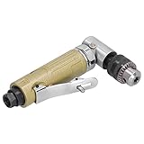 Pneumatic Powerful Angle Drilling Tapping, 90 Degree a ir Angle Reversible Drill, Reversible Right Angle Heads a ir Drill, Pneumatic Drilling Super Power Tool with Wrench 3/8inch Chu