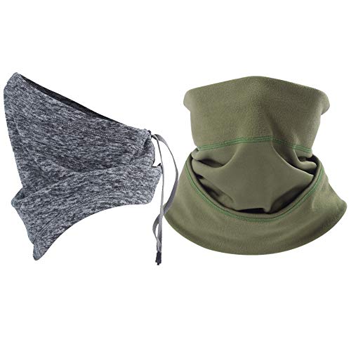 LONGLONG Neck Warmer Gaiter- Winter Thicken Soft Elastic Fleece Skiing Face Scarf Mask