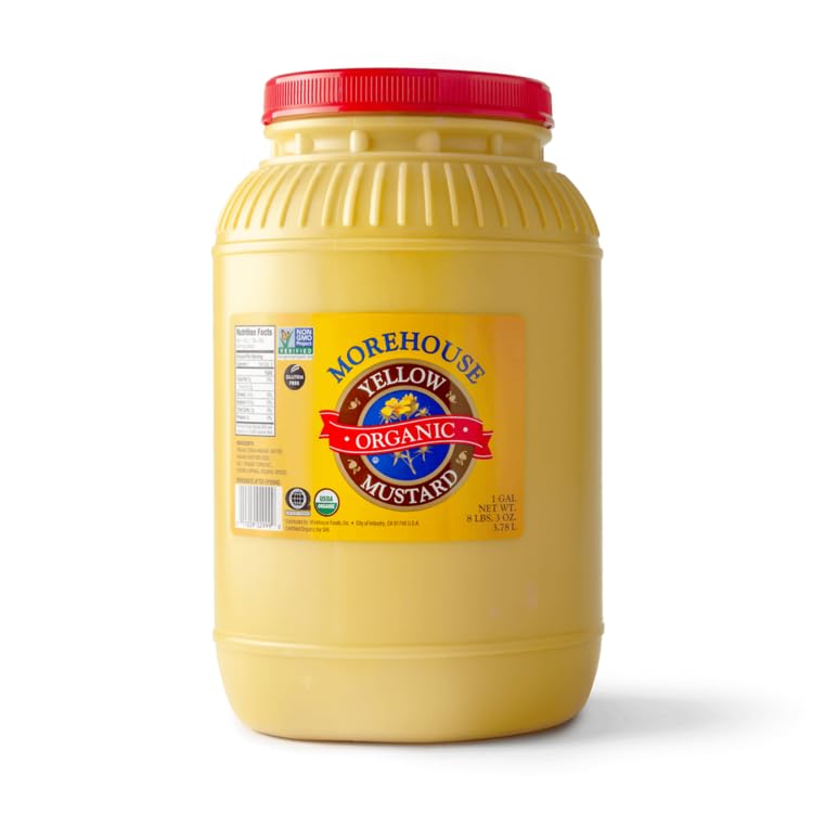 Morehouse Mostaza amarilla orgánica - 1 galón