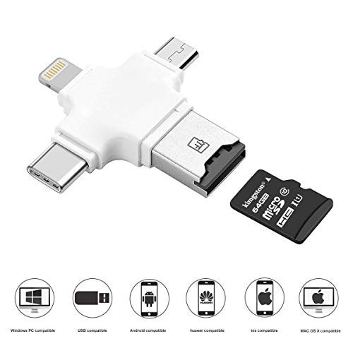 YIXIA Micro SD Card Reader TF Memory Card Camera Reader Adapter for