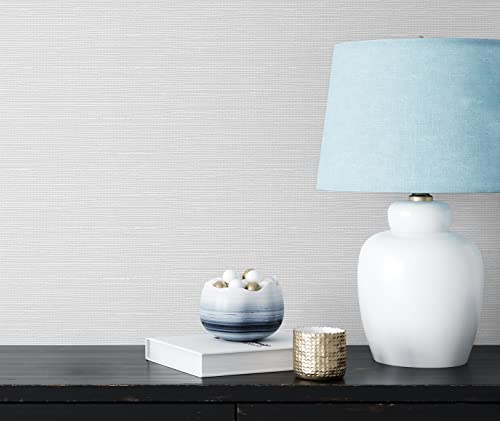 Off White Paintable Faux Grasscloth Wallpaper #TOP23
