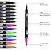 Laconile 132 Drawing Markers Brush Pens, Calligraphy Pens Brush Markers for Adult Coloring Books Calligraphy Drawing Sketching
