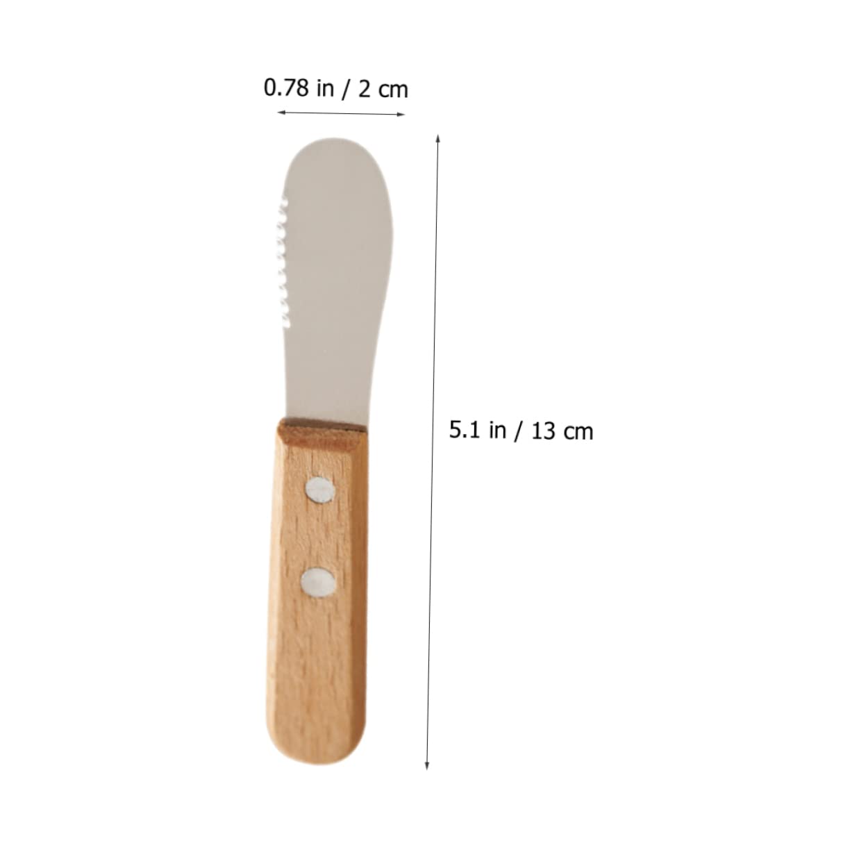 1 Set Wooden Butter Spatula Jam Cottage Cheese with Fruit Peanut Butter Spatula Butter Spreader Salad Dressing Spreader Household Butter Spatula Metal Cheese Cutter Cheese Spatula Garneck