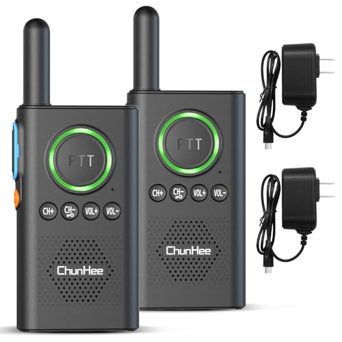 ChunHee Wireless Intercom for Home Hospital Hotel - Caregiver Pager Intercom with Emergency SOS Alarm, 1.5 Miles Long Range for Office Business Room to Room Communication Systems, 2 Pack