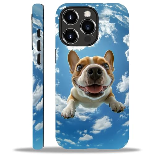 yicomon Compatible with iPhone 13 Pro Max Case, Cute French Bulldog Pattern Print Matte Phone Case Durable Fashion Funny Liquid Silicone Case Soft Anti-Scratch Shockproof Protective Cover