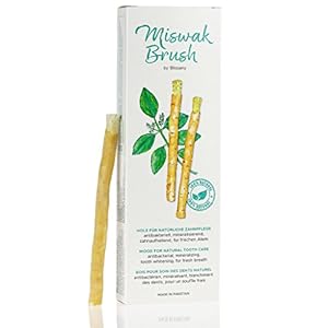 Miswak Brush van BLISSANY – Tandenborstel – traditionele Arabische tandenborstel, houten tandenborstel, voor natuurlijk…