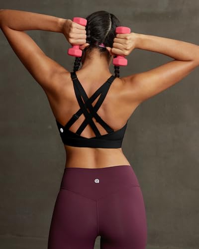 Image of RUNNING GIRL High Impact Sports Bras for Women, High Support Running Adjustable Workout Sports Bras with Sewn in Pads