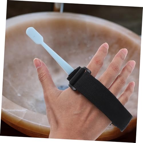 OUNONA Hilfzahnbürste für Senioren mit Handgelenkband Benutzerfreundliche Zahnbürste für Ältere Menschen und Menschen mit Behinderungen Langlebig und Sicher für Einfaches Zufällige Farbe – Bild 5