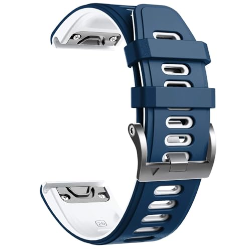 NXNONEPD Para Fenix 8x Watch Bands Silicone Sport Watch Strap para Fenix 5x/5x Plus/Fenix 6x/Fenix 6x Pro/Fenix 3/Fenix 3 HR/Descent Mk1/D2 Delta PX/D2 Charlie 26 mm Smart Watch Bands Smart Watch