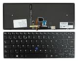 Facile à monter Keyboards4Laptops Royaume-Uni Noir Cadre Rétro-éclairé Noir Clavier pour Ordinateur Portable (PC) de Remplacement Compatible avec Toshiba Tecra X40-D-10H