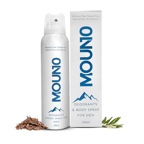 Image of Aluminum Free Body Deodorant Sprays for Men, 150ML - Paraben free, Sulphate Free & Anti-bacterial, Alpine woods fragrance, India's cleanest deo brand, only 6 ingredients, Body Spray for Men