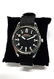 Made by jecques LeMans Stihl STS Armbanduhr, Schwarz/Silber, one fits All
