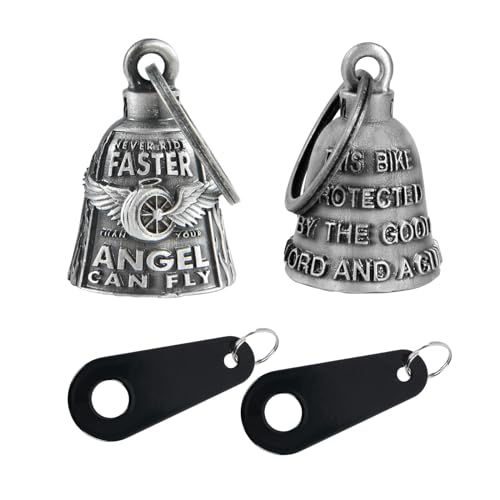 Dream Apparel Motorcycle Bells for Bikers Guardian Angel Gremlin Motorcycle Bells for Motorcycle Rider Key Chain for Luck