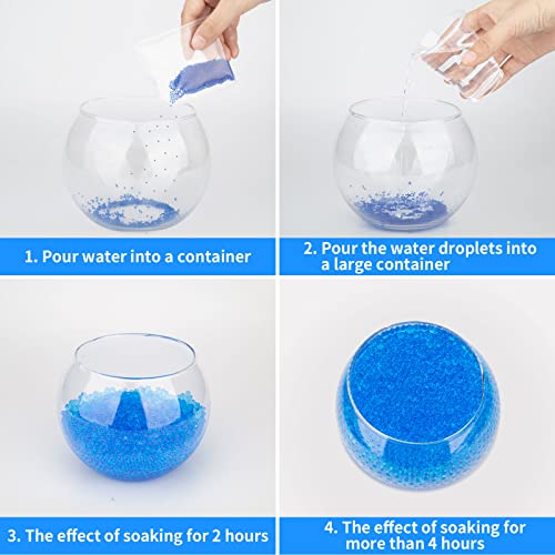 Water Balls Beads Ammo Refill, Water Gel Splater Ball Blaster Bullets 7-8Mm 20000 Pieces, Non-Toxic Eco-Friendly Blue Splatter Ball Water Balls Beads Bullet Compatible With Kid Splatter Ball Toys Ammo #TOP3