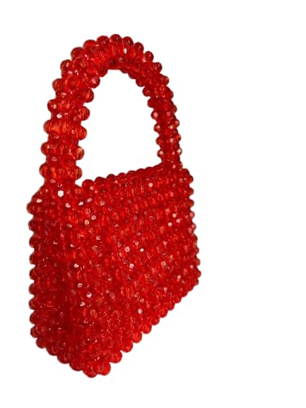 GenericBahr by Shahbaaz Handmade Red Crystal Handbags – Elegance in Every Detail