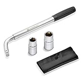 Powerbuilt Sliding Extending Lug Wrench with Double-Side Lug Nut Sockets - 641184, Silver